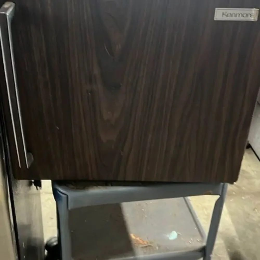 Upright Frigidaire Freezer & small Kenmore refrigerator-